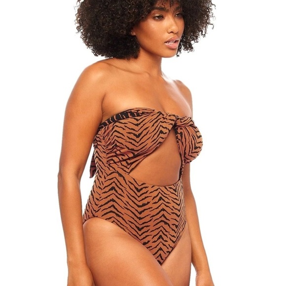 JMP The Label Santorini Halter Wrap One Piece Swimsuit - Picture 8 of 8